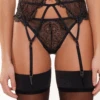 LingaDore Lurex Lace & Mesh Mini Thong 2 LingaDore Lurex Lace & Mesh Mini Thong -Fashion Lingerie Store lingadore thong 7508t black 1