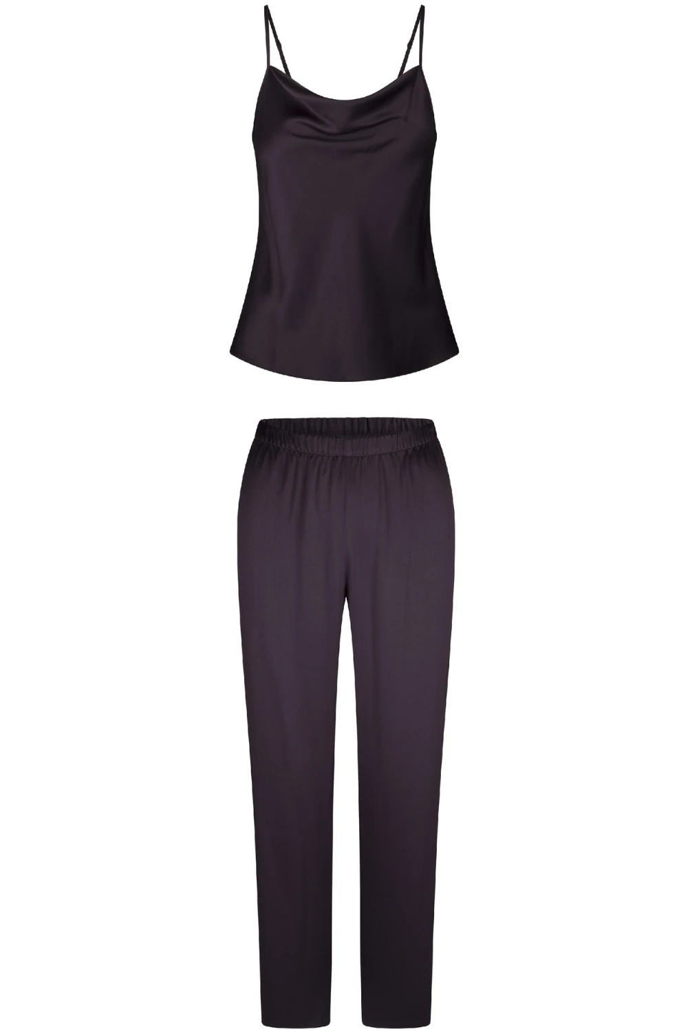 LingaDore Satin Cami Top & Pants Pyjama Set Dark Pepper 4 LingaDore Satin Cami Top & Pants Pyjama Set Dark Pepper - Image 2
