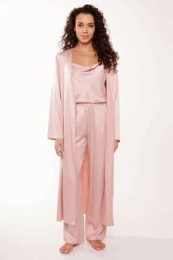 LingaDore Satin Cami Top & Pants Pyjama Set Rose Smoke 13 LingaDore Satin Cami Top & Pants Pyjama Set Rose Smoke -Fashion Lingerie Store lingadore top pants 7622 rose smoke 5
