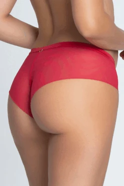 Adorable En Sexy Red Shorty 12 Adorable En Sexy Red Shorty -Fashion Lingerie Store lise charmel adorable en sexy boyshort red 2