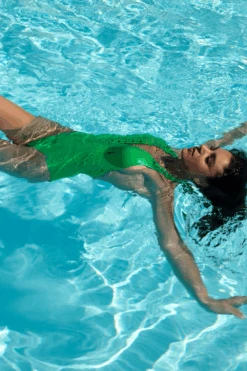 Ajourage Couture Plunging Halter Swimsuit In Light Green 12 Ajourage Couture Plunging Halter Swimsuit In Light Green -Fashion Lingerie Store lise charmel ajourage couture plunging halter swimsuit anis ajourage 3