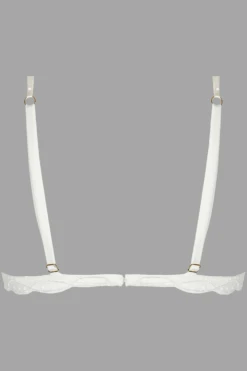 Bellissime Amour Non-Wired Triangle Bra 13 Bellissime Amour Non-Wired Triangle Bra -Fashion Lingerie Store lise charmel bellissime amour non wired triangle bra ecru nacre ghost back