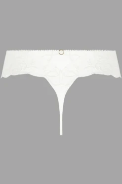 Bellissime Amour Thong -Fashion Lingerie Store lise charmel bellissime amour thong ecru nacre ghost back