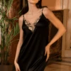 Deesse En Glam Sexy Nightie, Size M (UK 12) 1 Deesse En Glam Sexy Nightie, Size M (UK 12) -Fashion Lingerie Store lise charmel deesse en glam nightie black gold 4