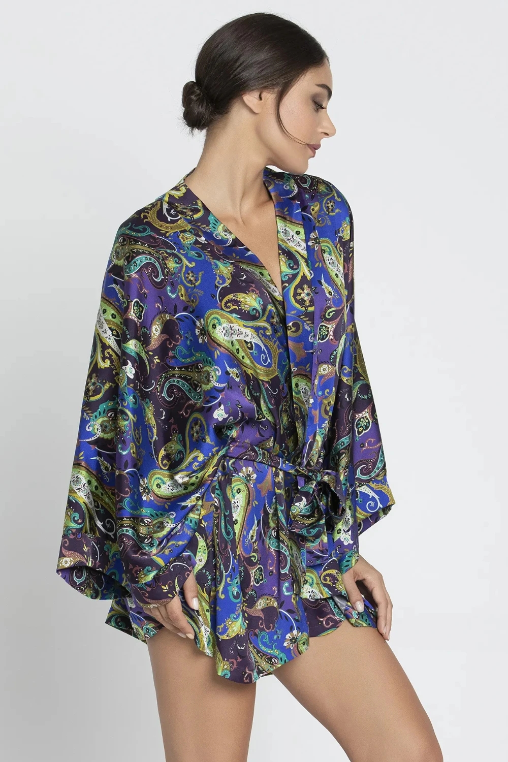 Dentelle Cashmer Silk Mid-Length Robe 7 Dentelle Cashmer Silk Mid-Length Robe - Image 5