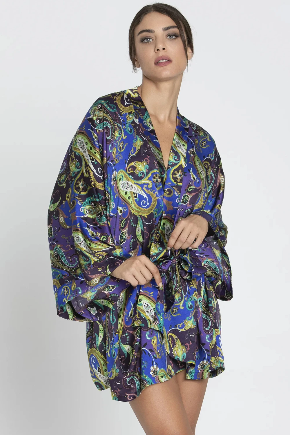 Dentelle Cashmer Silk Mid-Length Robe 3 Dentelle Cashmer Silk Mid-Length Robe