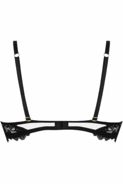 Désirs De Venise Vertical Seam Half Cup Bra 13 Désirs De Venise Vertical Seam Half Cup Bra -Fashion Lingerie Store lise charmel desirs de venise vertical seam half cup bra black ghost back