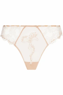 Dressing Floral Italian Brief - Ambre Nacre 7 Dressing Floral Italian Brief - Ambre Nacre -Fashion Lingerie Store lise charmel dressing floral italian brief ambre nacre ghost front