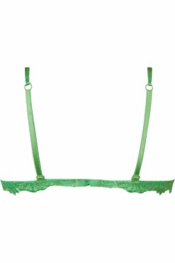 Dressing Floral Wireless Triangle Bra - Green, Size S (fits 32B-32C) 11 Dressing Floral Wireless Triangle Bra - Green, Size S (fits 32B-32C) -Fashion Lingerie Store lise charmel dressing floral wireless triangle bra dressing emeraude ghost back