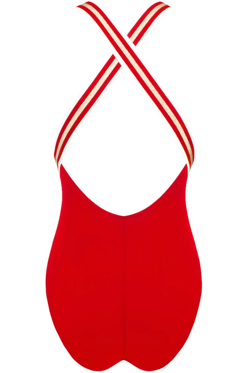 Energie Nautique Crossed Back Swimsuit In Red 6 Energie Nautique Crossed Back Swimsuit In Red - Image 4