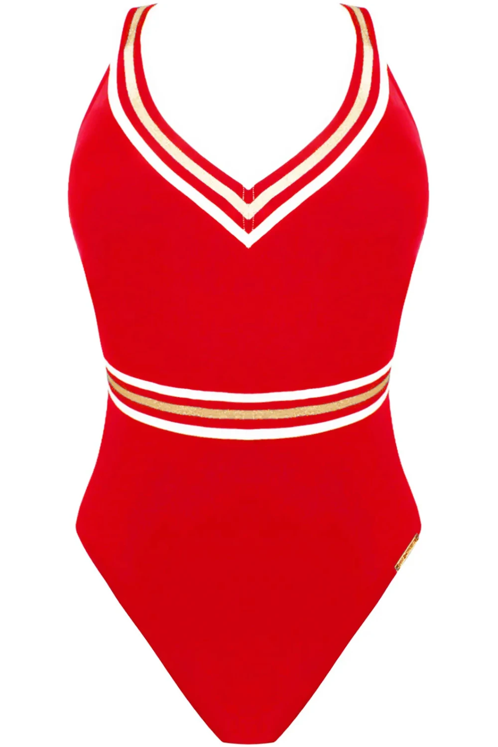 Energie Nautique Crossed Back Swimsuit In Red 4 Energie Nautique Crossed Back Swimsuit In Red - Image 2