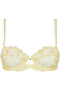 Frisson D'or Half Cup Bra 9 Frisson D'or Half Cup Bra -Fashion Lingerie Store lise charmel frisson d or half cup bra or rose ghost front