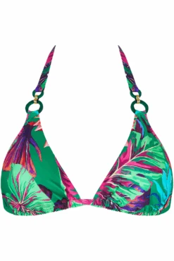 Paradis Sauvage Triangle Bikini Top 7 Paradis Sauvage Triangle Bikini Top -Fashion Lingerie Store lise charmel green triangle bikini top paradis sauvage ghost front