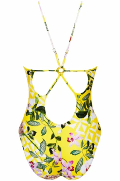 Jardin Delice Halter Neck Swimsuit 9 Jardin Delice Halter Neck Swimsuit -Fashion Lingerie Store lise charmel jardin delice halter neck swimsuit soleil delice ghost back