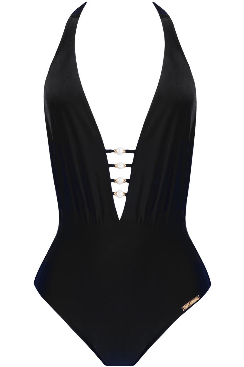 Perles Nacrées Halter Swimsuit Black 4 Perles Nacrées Halter Swimsuit Black - Image 2