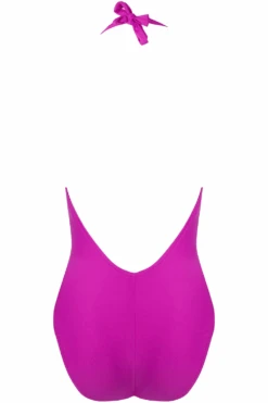 Perles Nacrées Halter Swimsuit Fuchsia 8 Perles Nacrées Halter Swimsuit Fuchsia -Fashion Lingerie Store lise charmel perles nacrees halter swimsuit fuchsia ghost back