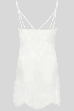 Princesse Iris Babydoll, Size M (UK 12) 12 Princesse Iris Babydoll, Size M (UK 12) -Fashion Lingerie Store lise charmel princesse iris babydoll ecru nacre ghost back