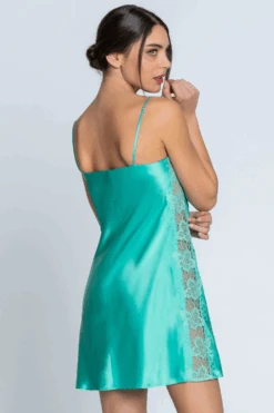 Princesse Iris Silk Nightie 12 Princesse Iris Silk Nightie -Fashion Lingerie Store lise charmel princesse iris night dress princesse aqua 2