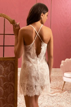 Source Beauté Sexy Lace Nightie, Size S (UK 10) 10 Source Beauté Sexy Lace Nightie, Size S (UK 10) -Fashion Lingerie Store lise charmel source beaute sexy nightie ecru nacre 2