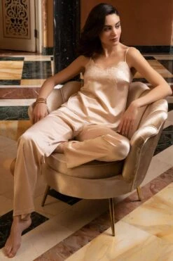 Splendeur Soie Camisole In Gold 13 Splendeur Soie Camisole In Gold -Fashion Lingerie Store lise charmel splendeur soie camisole gold 4