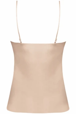 Splendeur Soie Camisole In Gold 10 Splendeur Soie Camisole In Gold -Fashion Lingerie Store lise charmel splendeur soie camisole gold ghost back