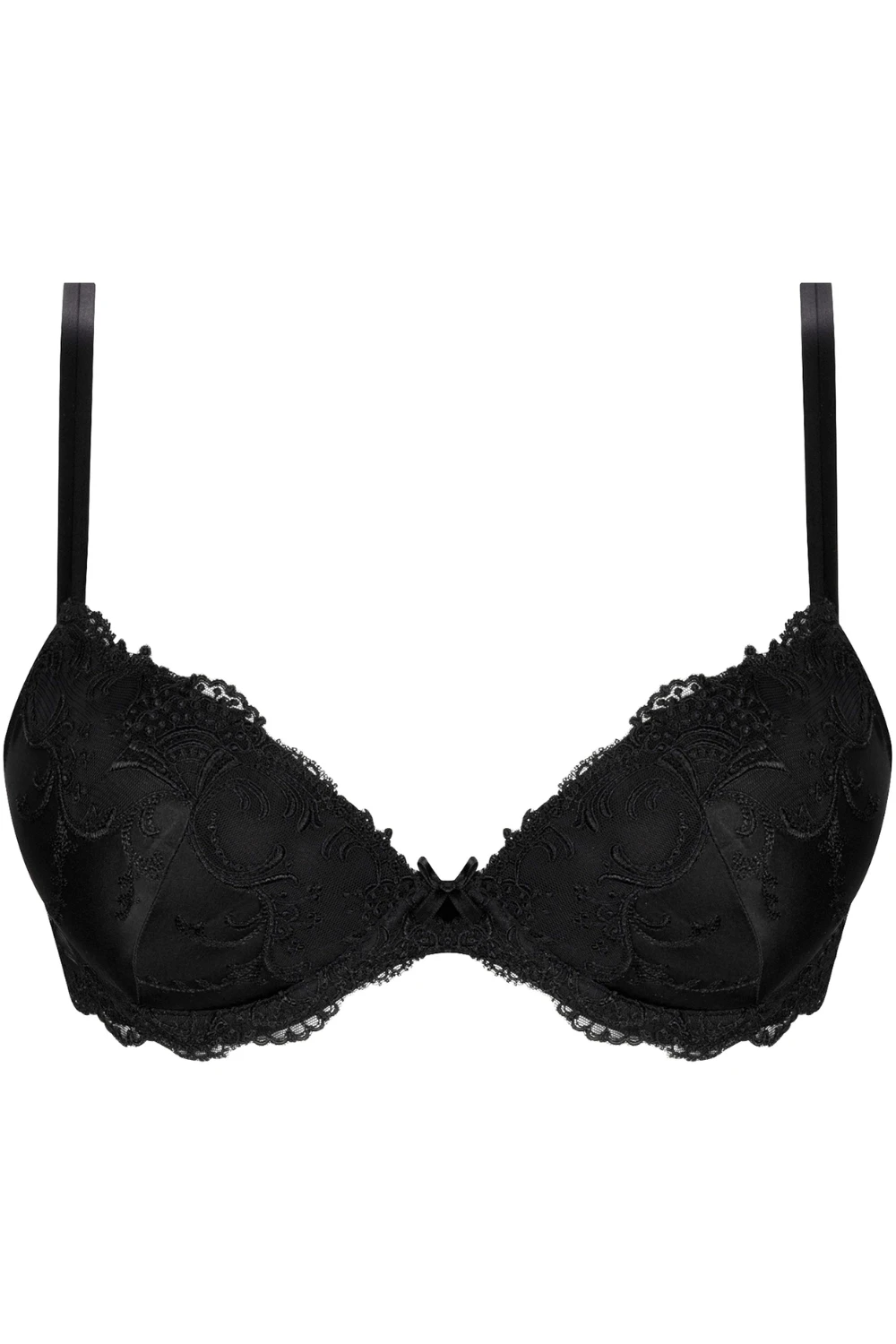 Splendeur Soie Padded Plunge Bra Black 4 Splendeur Soie Padded Plunge Bra Black - Image 2