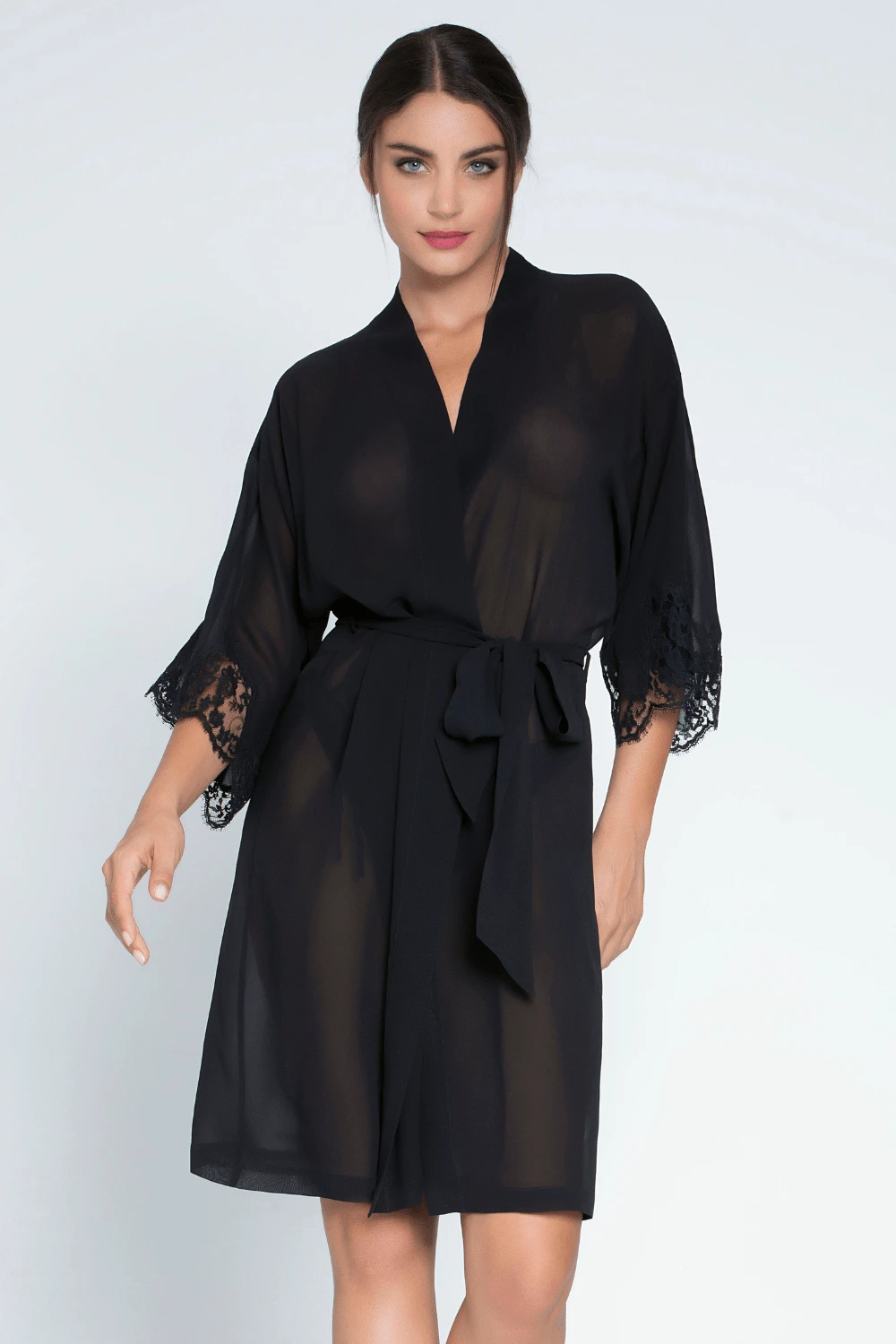 Splendeur Soie Mid Length Sheer Robe 7 Splendeur Soie Mid Length Sheer Robe - Image 5