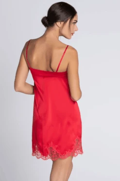 Splendeur Soie Silk Night Dress In Rouge, Size M (UK 12) 10 Splendeur Soie Silk Night Dress In Rouge, Size M (UK 12) -Fashion Lingerie Store lise charmel splendeur soie night dress rouge 3