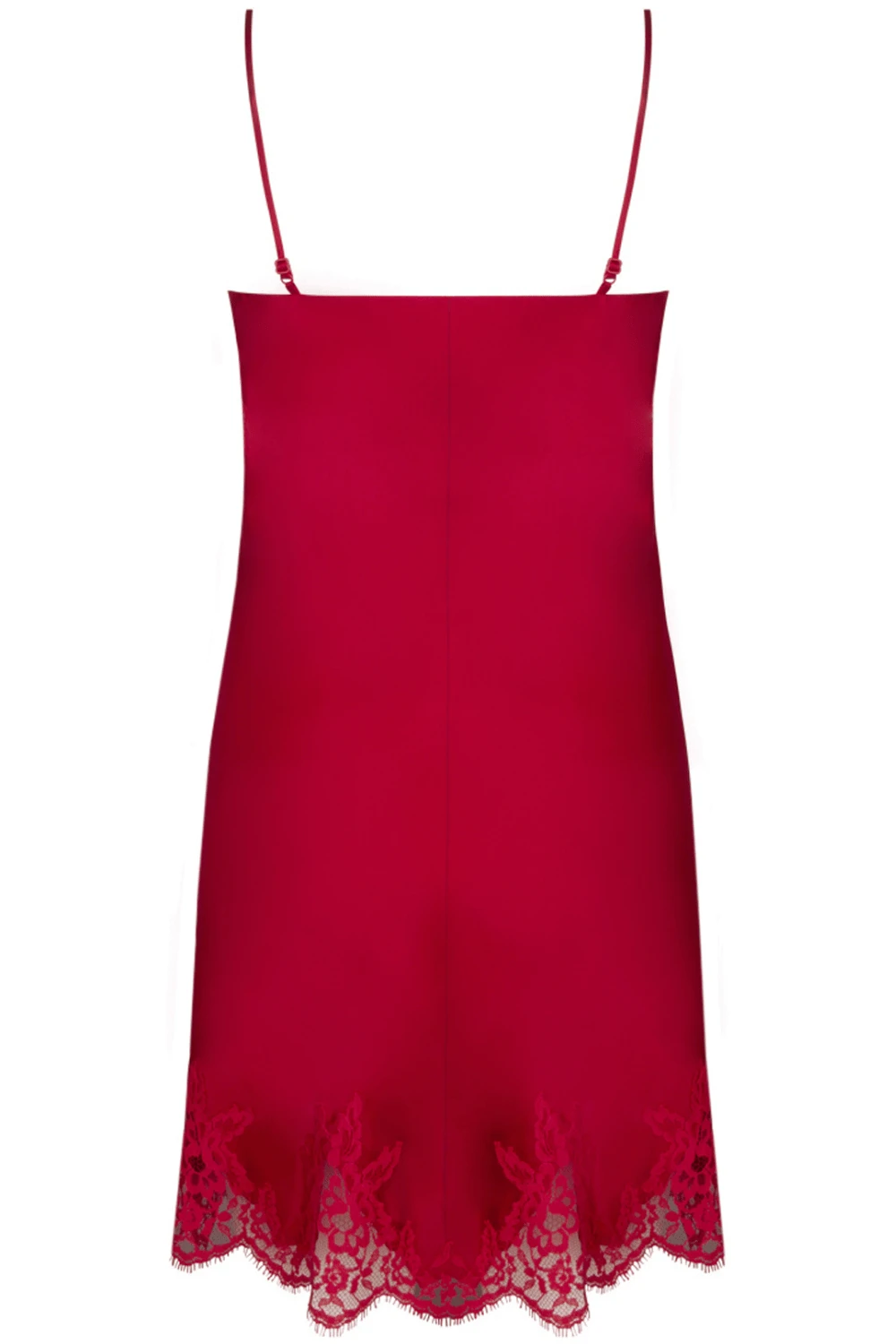 Splendeur Soie Silk Night Dress In Rouge, Size M (UK 12) 6 Splendeur Soie Silk Night Dress In Rouge, Size M (UK 12) - Image 4
