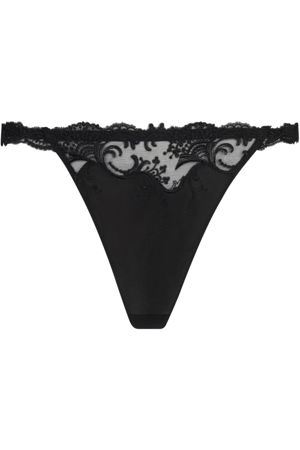 Splendeur Soie Sexy Thong Black 4 Splendeur Soie Sexy Thong Black - Image 2