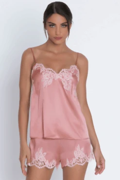 Splendeur Soie Pyjama Short Rose 12 Splendeur Soie Pyjama Short Rose -Fashion Lingerie Store lise charmel splendeur soie short rose 4