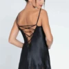 Splendeur Soie Silk Mini Babydoll In Black 1 Splendeur Soie Silk Mini Babydoll In Black -Fashion Lingerie Store lise charmel splendeur soie silk babydoll black 2