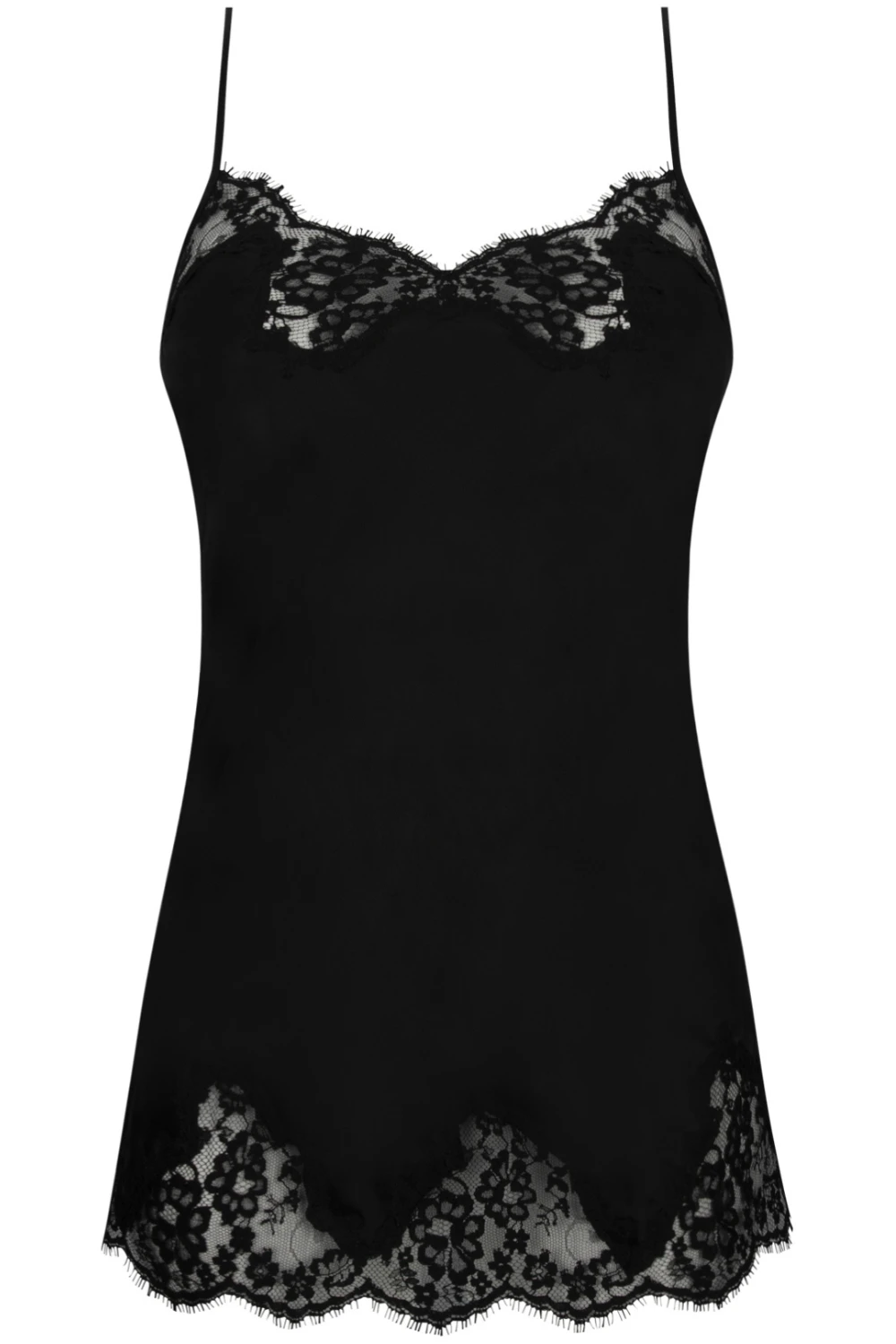 Splendeur Soie Silk Mini Babydoll In Black 4 Splendeur Soie Silk Mini Babydoll In Black - Image 2