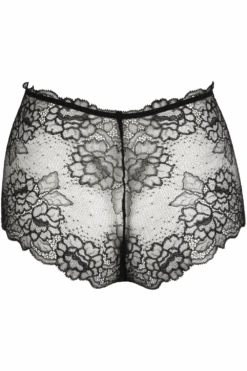 Sublime En Dentelle High Waist Shorty In Black 9 Sublime En Dentelle High Waist Shorty In Black -Fashion Lingerie Store lise charmel sublime en dentelle shorty black ghost back