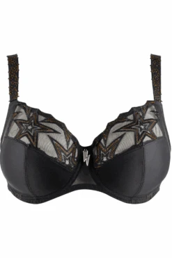 Superstar Full Cup Bra 8 Superstar Full Cup Bra -Fashion Lingerie Store louisa bracq superstar full cup bra black gold ghost front