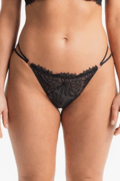 Swan Mini Thong 11 Swan Mini Thong -Fashion Lingerie Store louisa bracq swan mini thong black 1