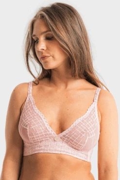 Tweegy Embroidered Wireless Bralette 11 Tweegy Embroidered Wireless Bralette -Fashion Lingerie Store louisa bracq tweegy bralette nude rose 3