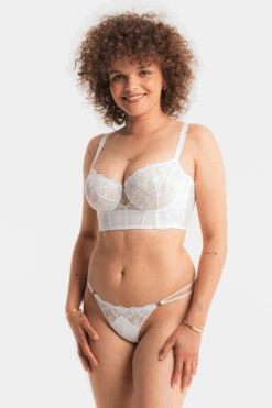 Victoria Semi-Bustier Bra 14 Victoria Semi-Bustier Bra -Fashion Lingerie Store louisa bracq victoria bustier bra white 4