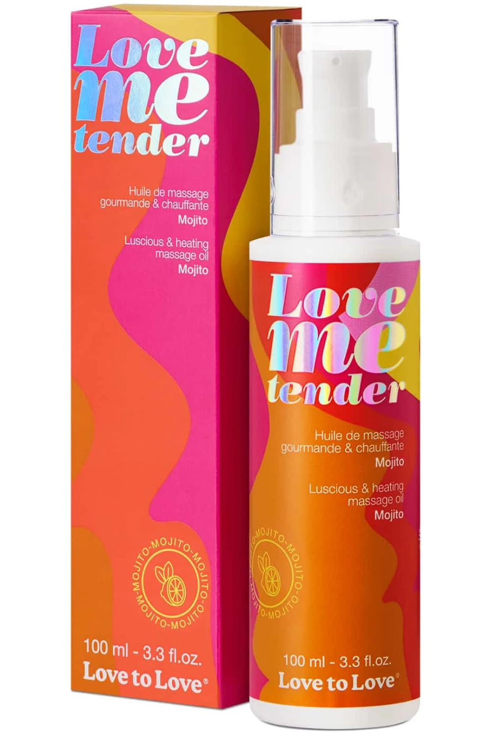 Love To Love Love Me Tender Warming Massage Oil Mojito 100ml 3 Love To Love Love Me Tender Warming Massage Oil Mojito 100ml
