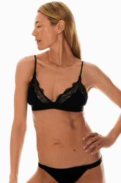 Love Stories Love Lace Triangle Bralette Black 11 Love Stories Love Lace Triangle Bralette Black -Fashion Lingerie Store love stories love lace unpadded bralette black 2