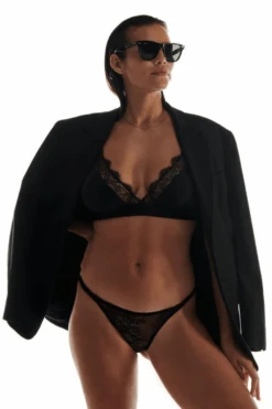 Love Stories Love Lace Triangle Bralette Black 12 Love Stories Love Lace Triangle Bralette Black -Fashion Lingerie Store love stories love lace unpadded bralette black 3