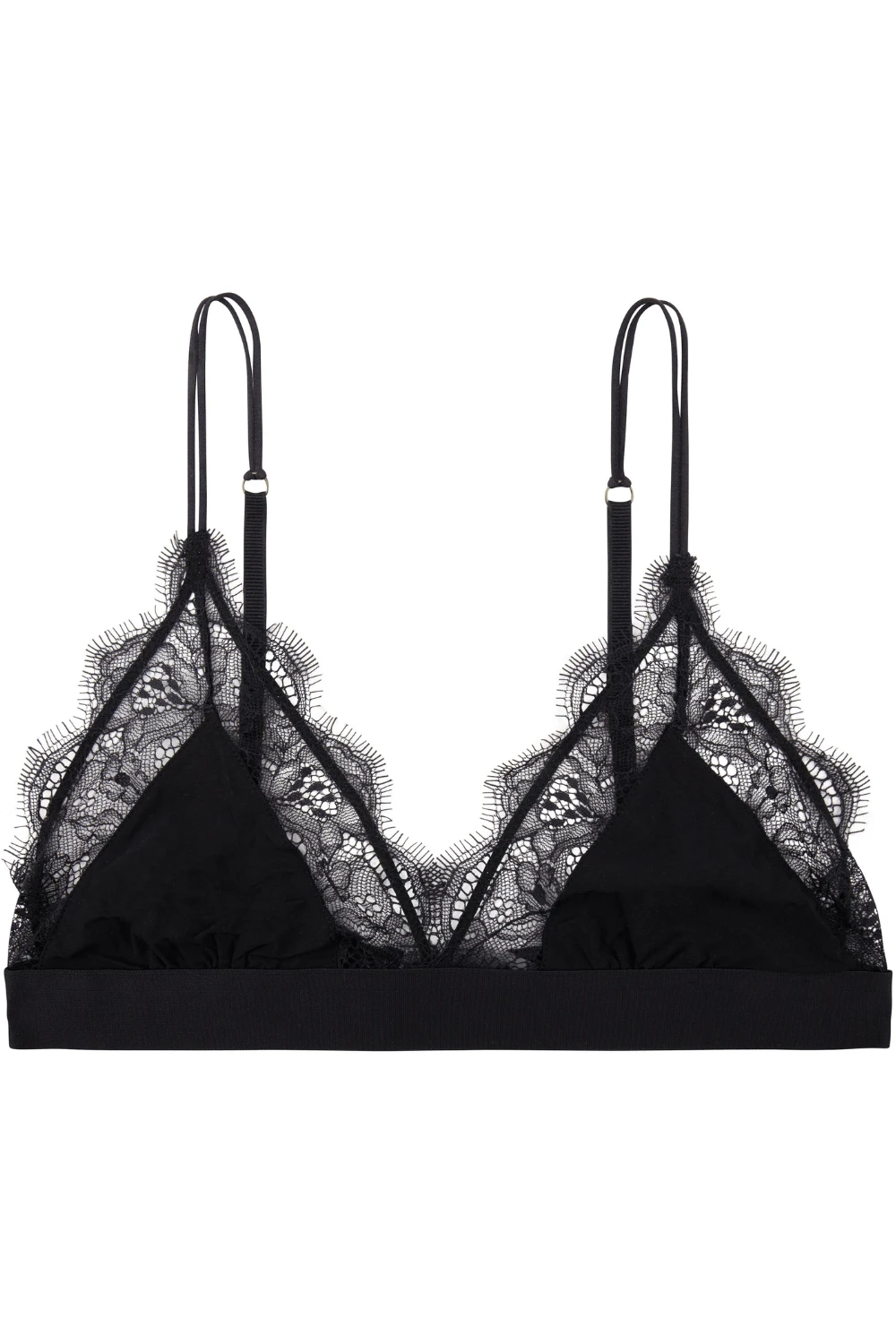 Love Stories Love Lace Triangle Bralette Black 4 Love Stories Love Lace Triangle Bralette Black - Image 2