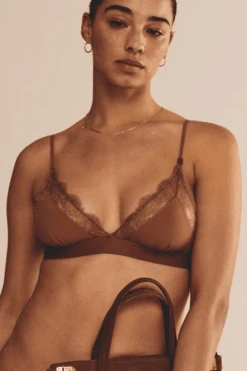 Love Stories Love Lace Triangle Bralette Medium Brown 17 Love Stories Love Lace Triangle Bralette Medium Brown -Fashion Lingerie Store love stories love lace unpadded bralette medium brown 5