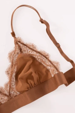 Love Stories Love Lace Triangle Bralette Medium Brown 14 Love Stories Love Lace Triangle Bralette Medium Brown -Fashion Lingerie Store love stories love lace unpadded bralette medium brown 6