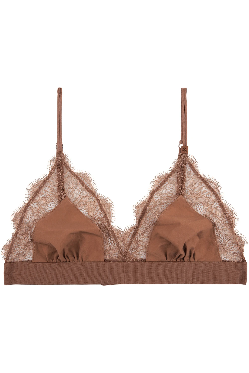Love Stories Love Lace Triangle Bralette Medium Brown 4 Love Stories Love Lace Triangle Bralette Medium Brown - Image 2