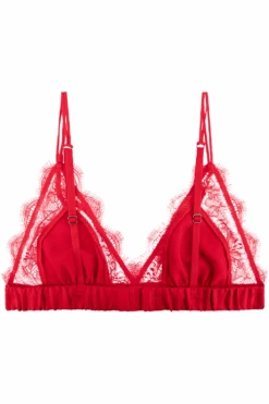 Love Stories Love Lace Triangle Bralette Red 11 Love Stories Love Lace Triangle Bralette Red -Fashion Lingerie Store love stories love lace unpadded bralette red ghost back 1