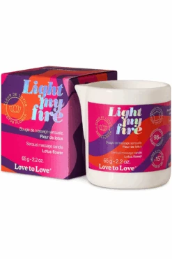 Love To Love Light My Fire Massage Candle Lotus Flower 65g 9 Love To Love Light My Fire Massage Candle Lotus Flower 65g -Fashion Lingerie Store love to love light my fire massage candle lotus flower 4