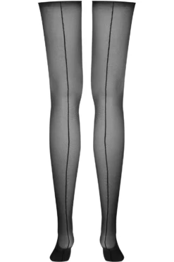 Maison Close Cut & Curled Seamed Stockings 20 Denier 13 Maison Close Cut & Curled Seamed Stockings 20 Denier -Fashion Lingerie Store maison close black cut curled back seamed stockings 560972 ghost back