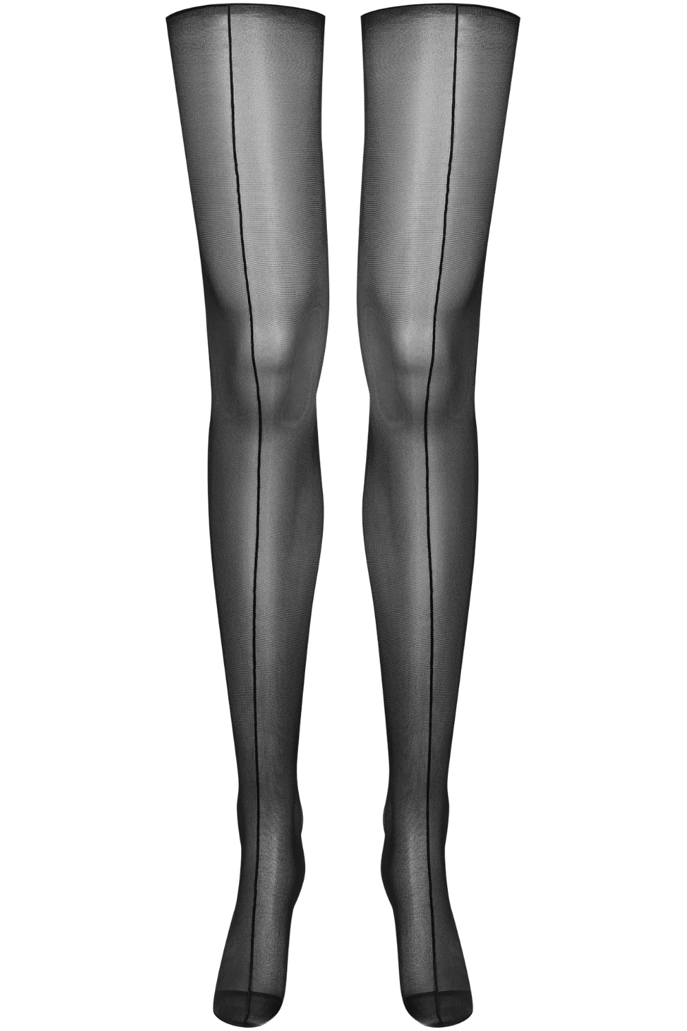 Maison Close Double Seam Cut & Curled Stockings Black 4 Maison Close Double Seam Cut & Curled Stockings Black - Image 2