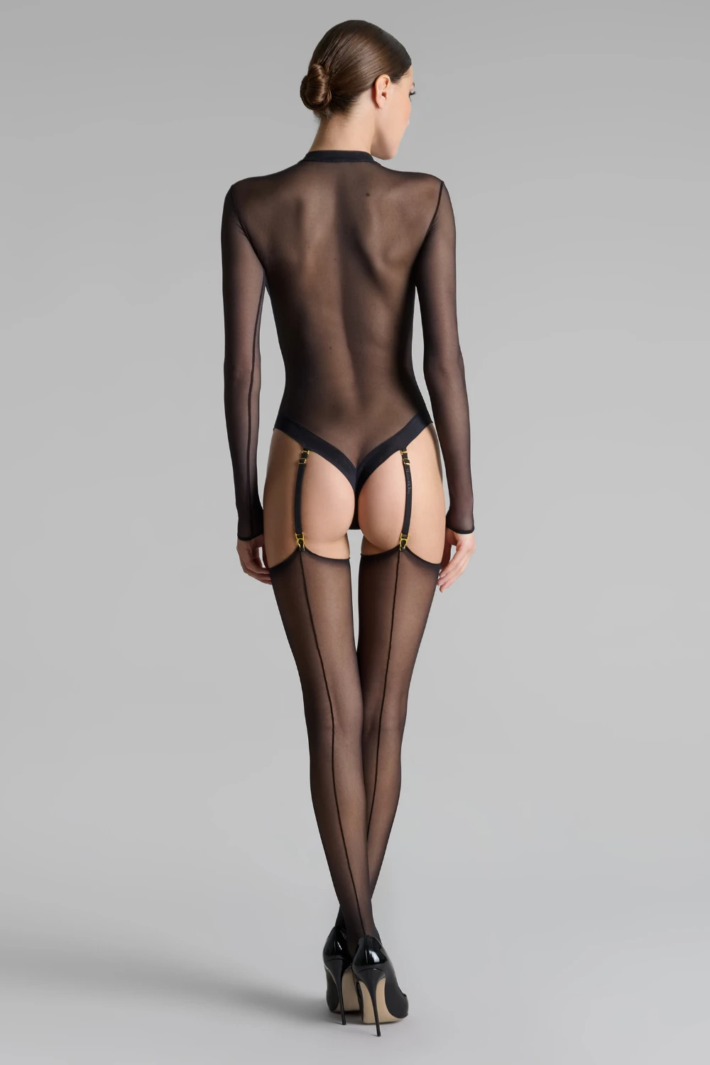 Maison Close Double Seam Cut & Curled Stockings Black 10 Maison Close Double Seam Cut & Curled Stockings Black - Image 8